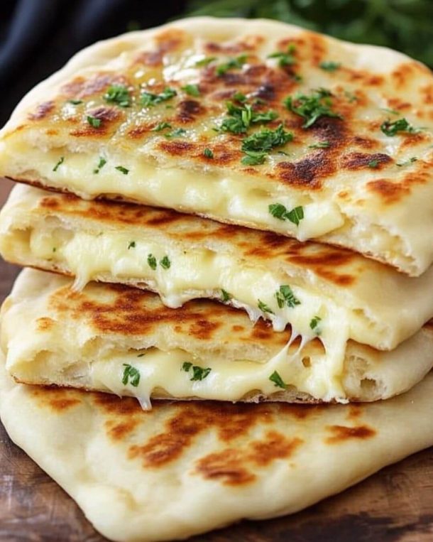 Cheese Stuffed Naan Bread