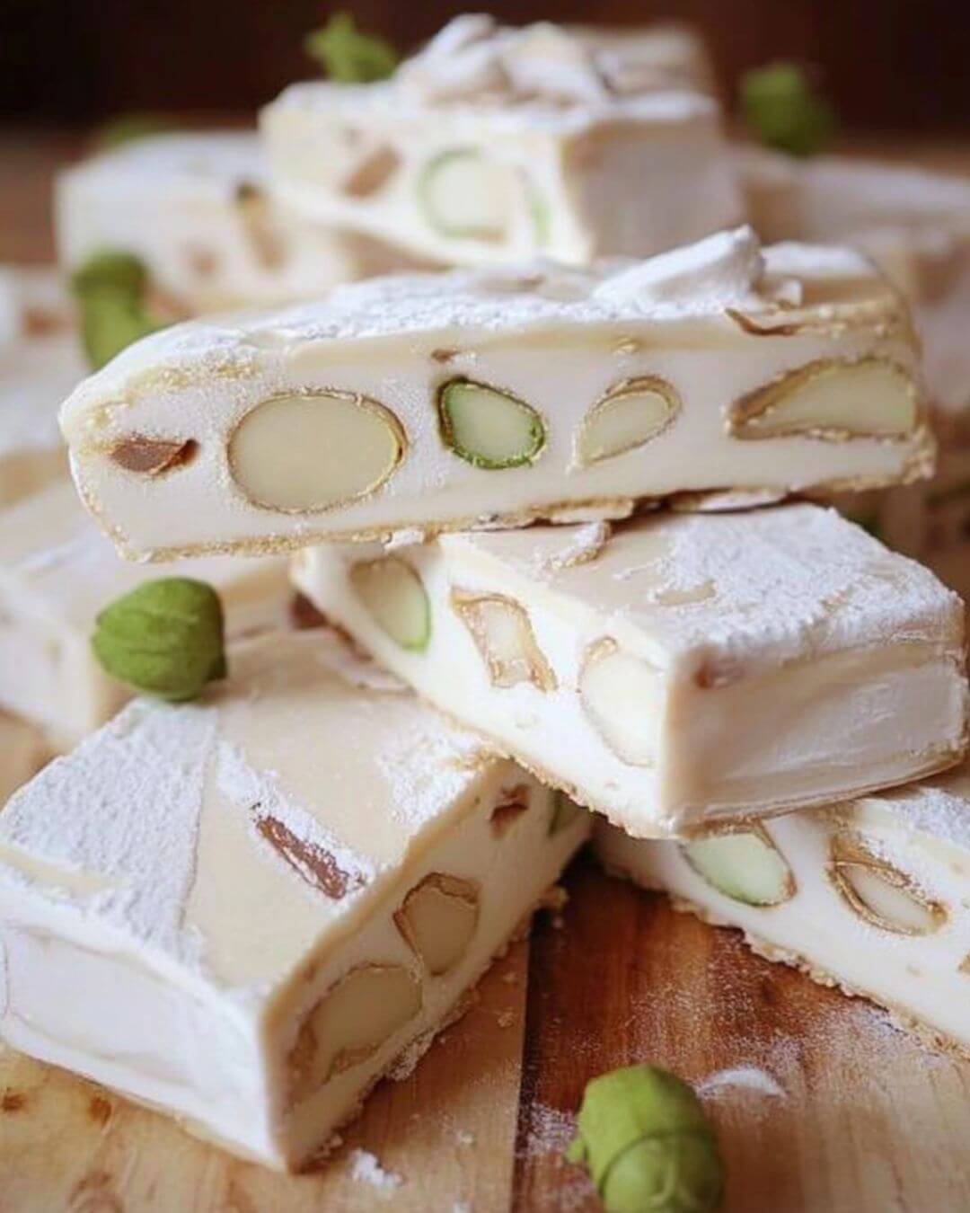 Homemade Holiday Nougat with Mixed Nuts