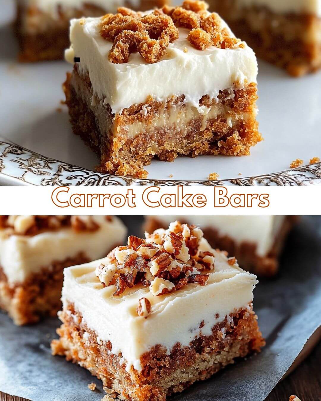 Decadent Carrot Cake Bars