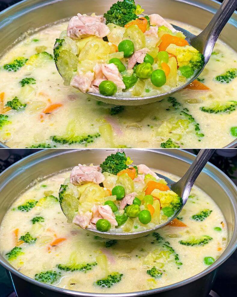 Creamy Chicken and Broccoli Soup
