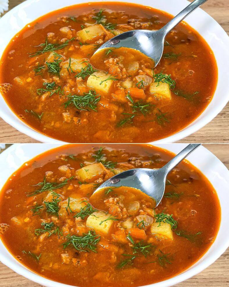 Hearty Ground Beef and Potato Soup