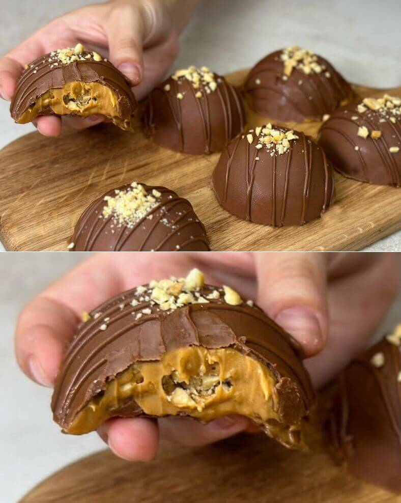 Caramel Nut Chocolate Domes