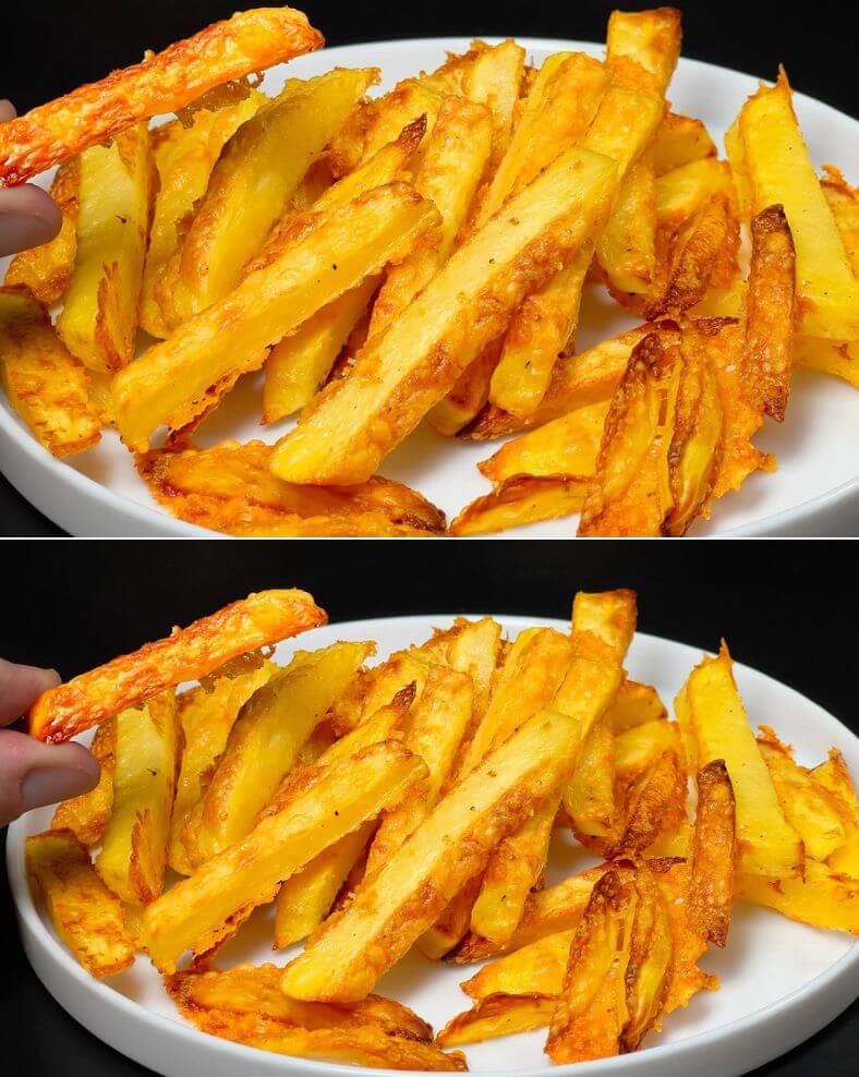Crispy Parmesan Baked Fries