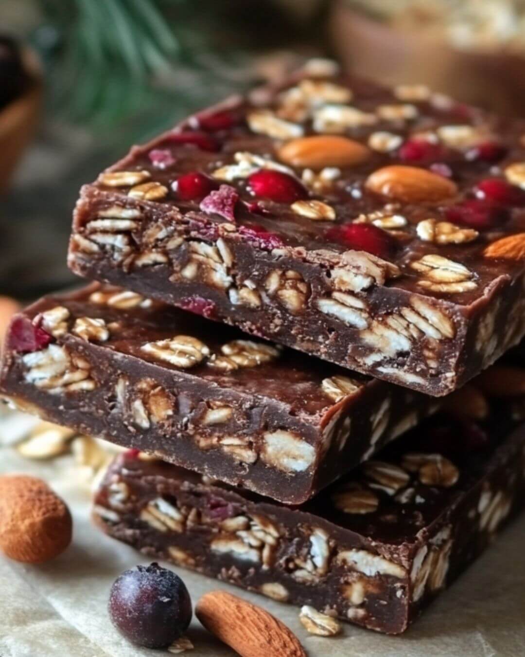Chocolate Oatmeal Energy Bars