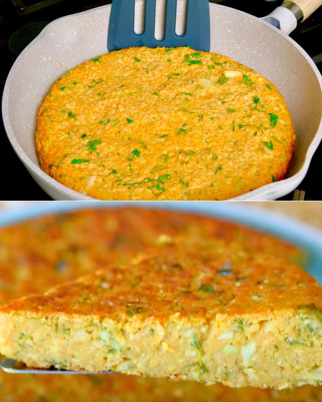 Cabbage and Lentil Savory Pancake