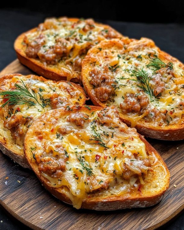 Cheesy Sausage Toast