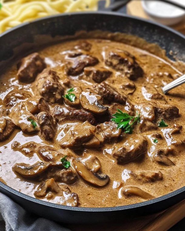 Creamy Beef Stroganoff