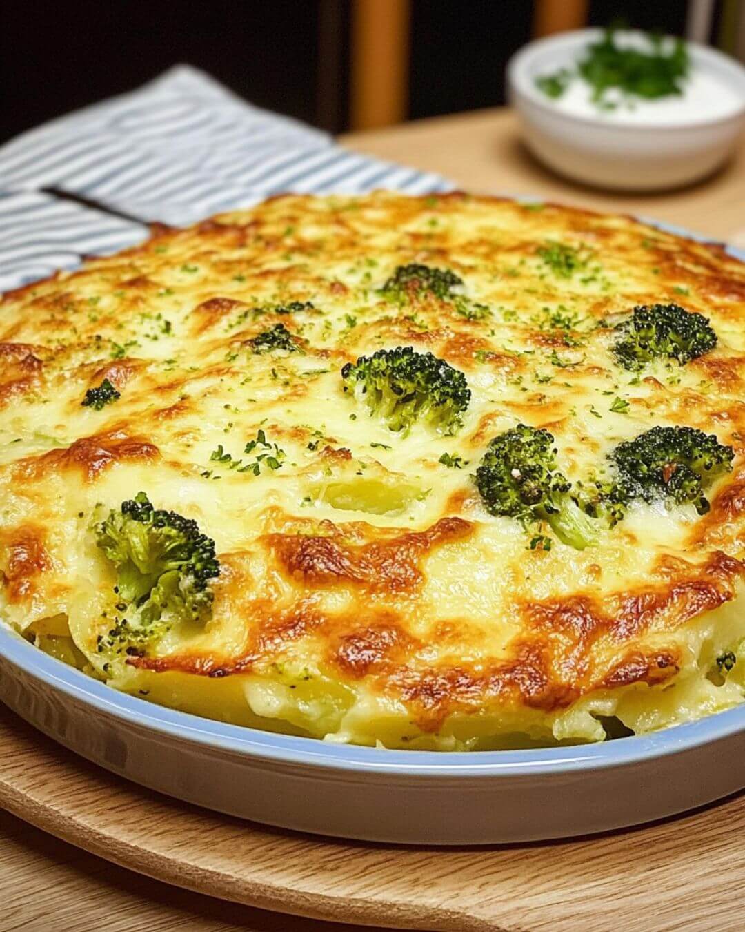 Broccoli and Potato Gratin