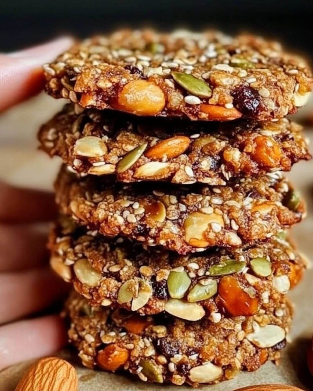 Healthy Sugar-Free and Flourless Energy Cookies