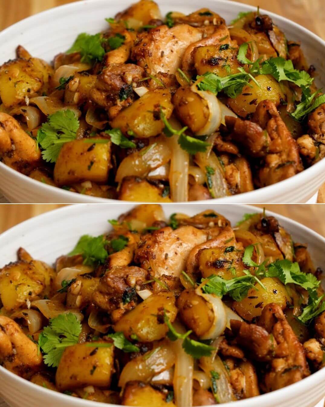 Chicken with Potatoes and Onions