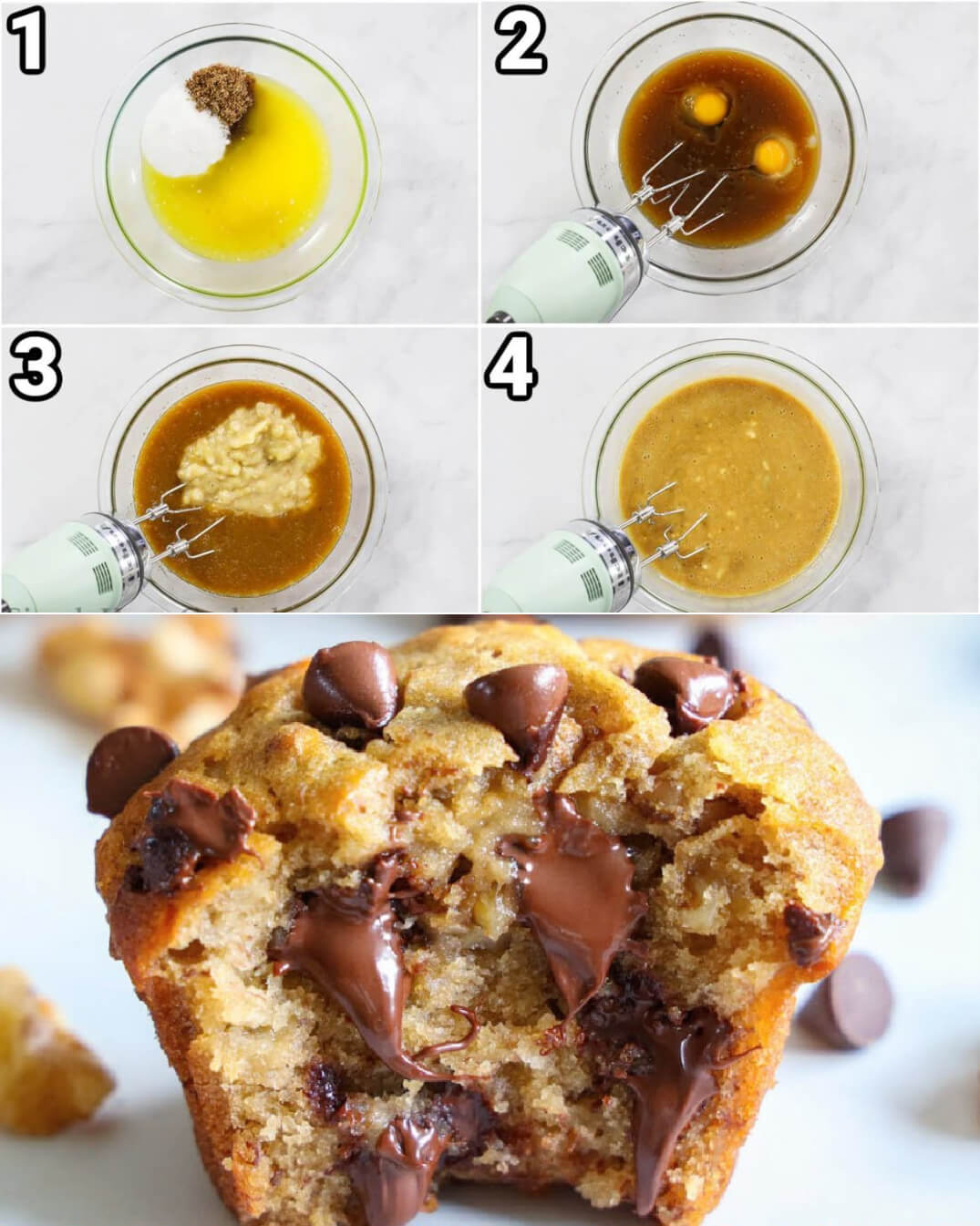 Banana Chocolate Chip Muffins