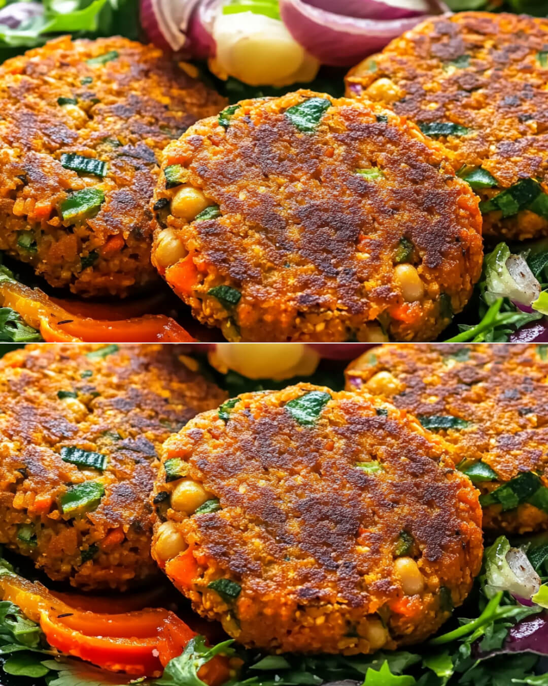 Baked Chickpea Vegetable Patties