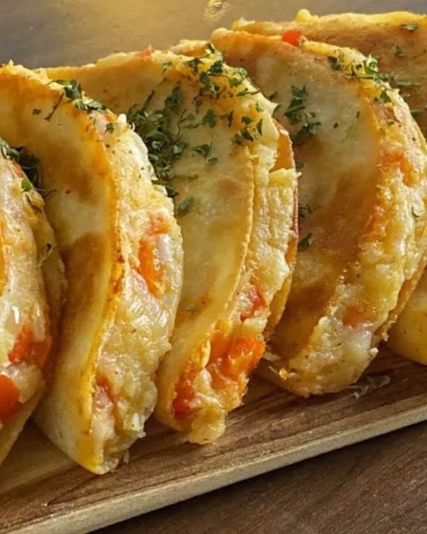Cheesy Potato Stuffed Tortillas: