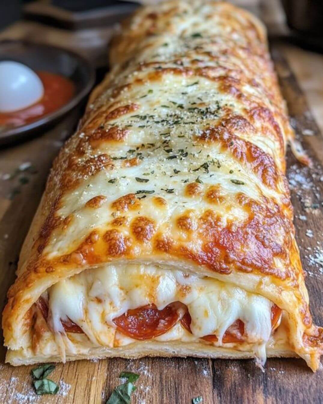 Puff Pastry Swirl with Pepperoni and Cheese