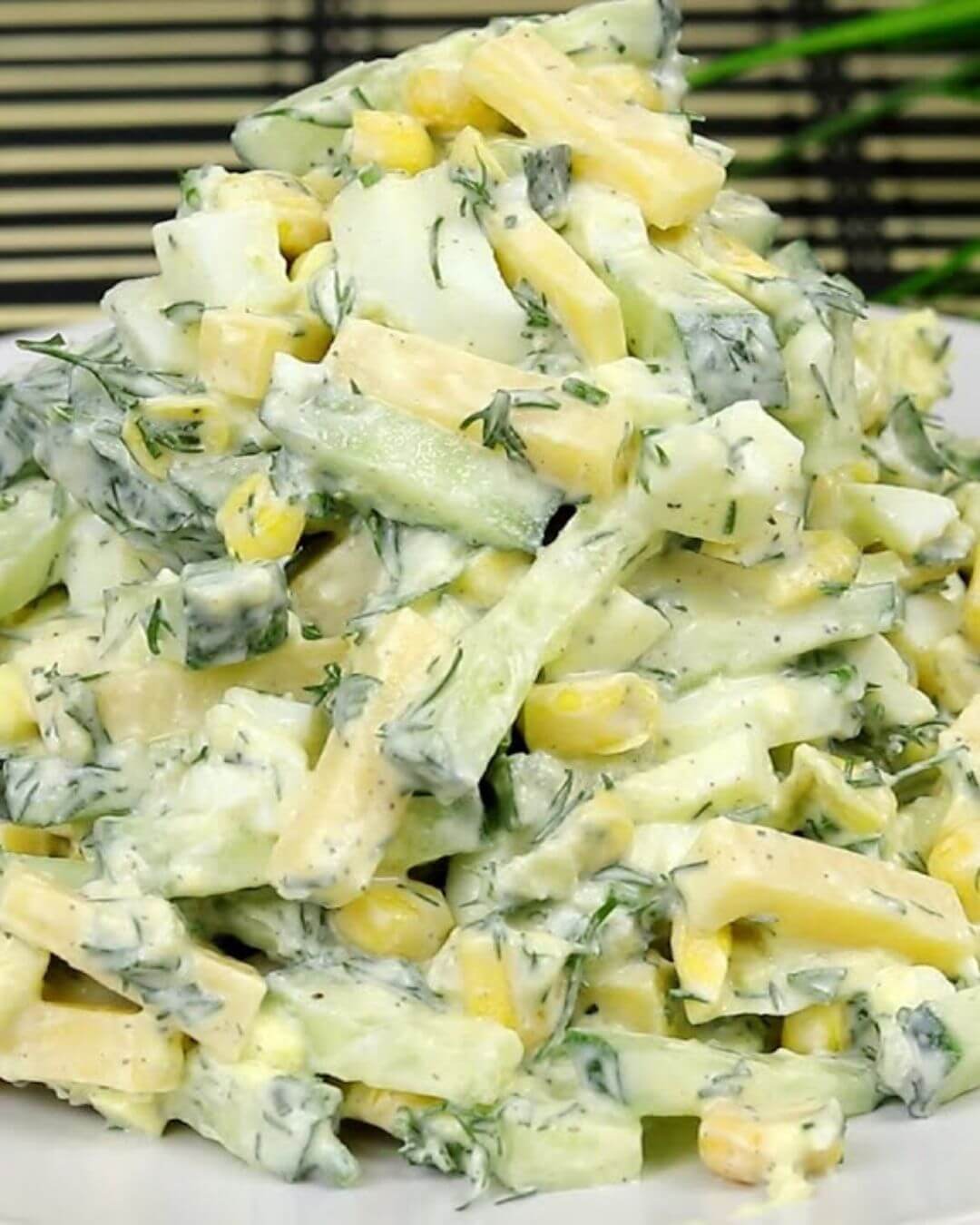 Cucumber, Cheese, and Egg Salad