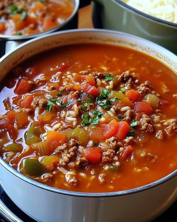 Comforting Stuffed Pepper Soup Recipe