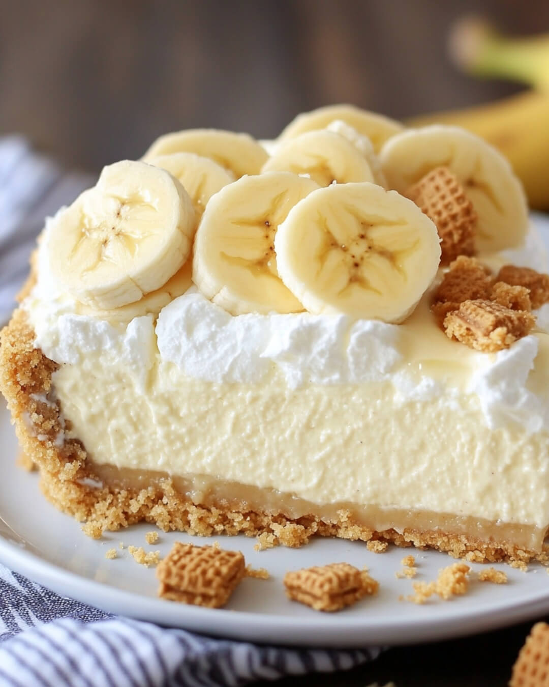 No Bake Banana Pudding Cheesecake