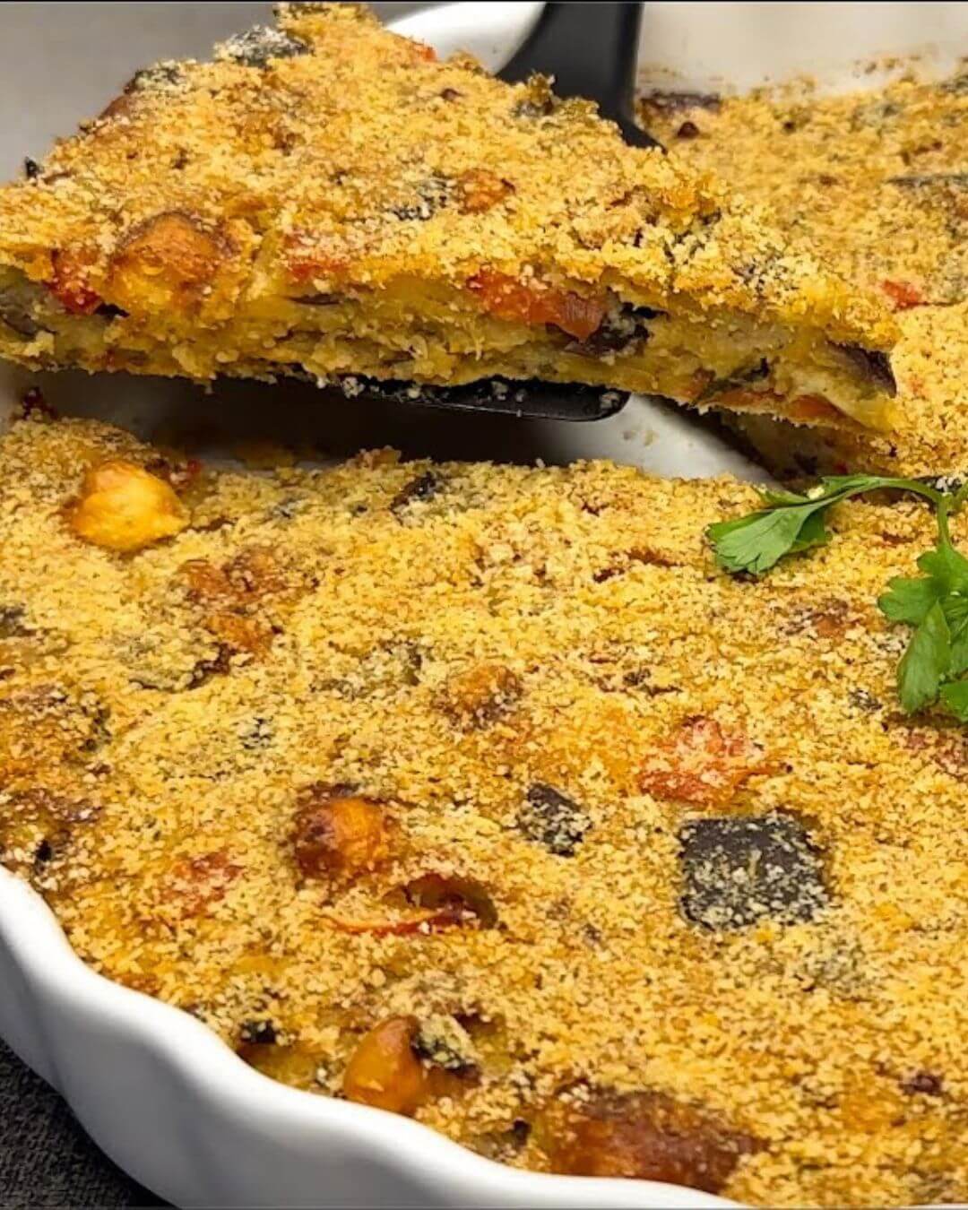 Cheesy Baked Eggplant Casserole