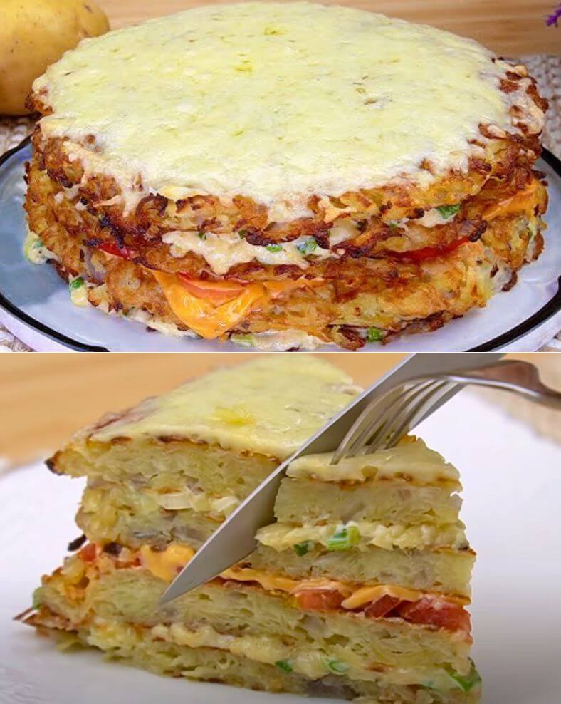 Layered Potato Cake