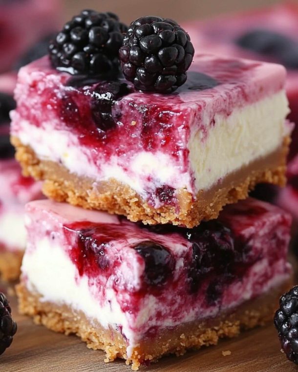 Blackberry Cheesecake Bars Recipe