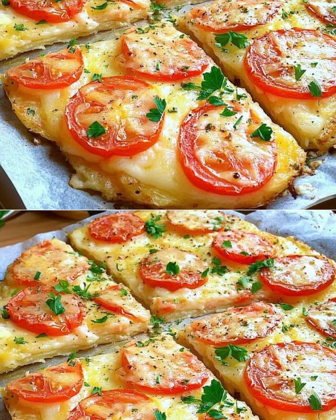 Potato and Cheese "Pizza" Pie