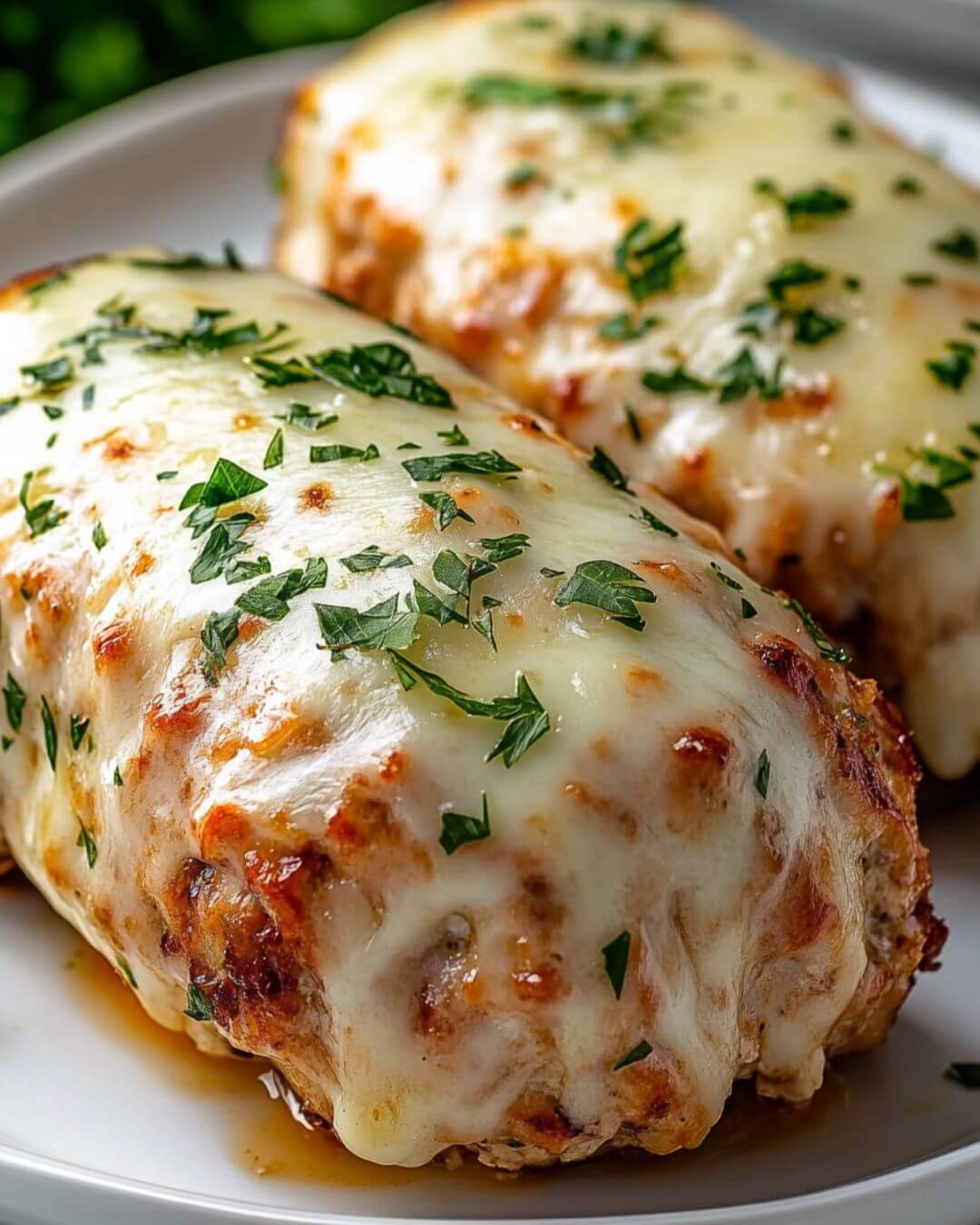 Garlic Parmesan Chicken Meatloaf