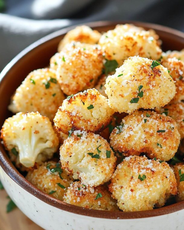 Crispy Keto Parmesan Cauliflower