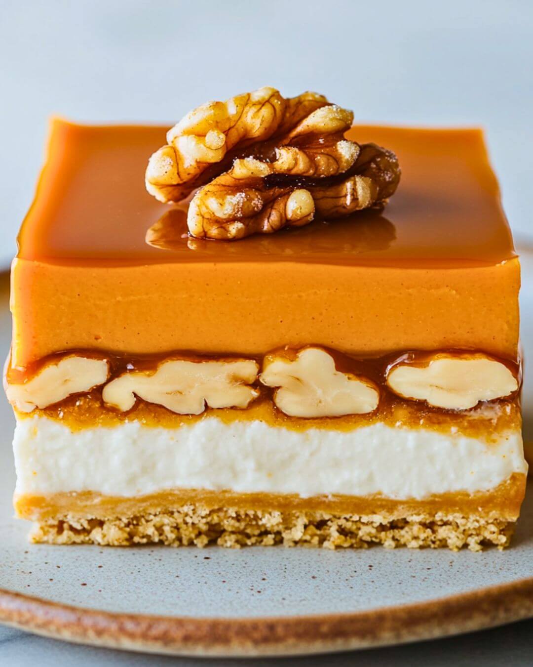 Layered Pumpkin Caramel Cream Dessert