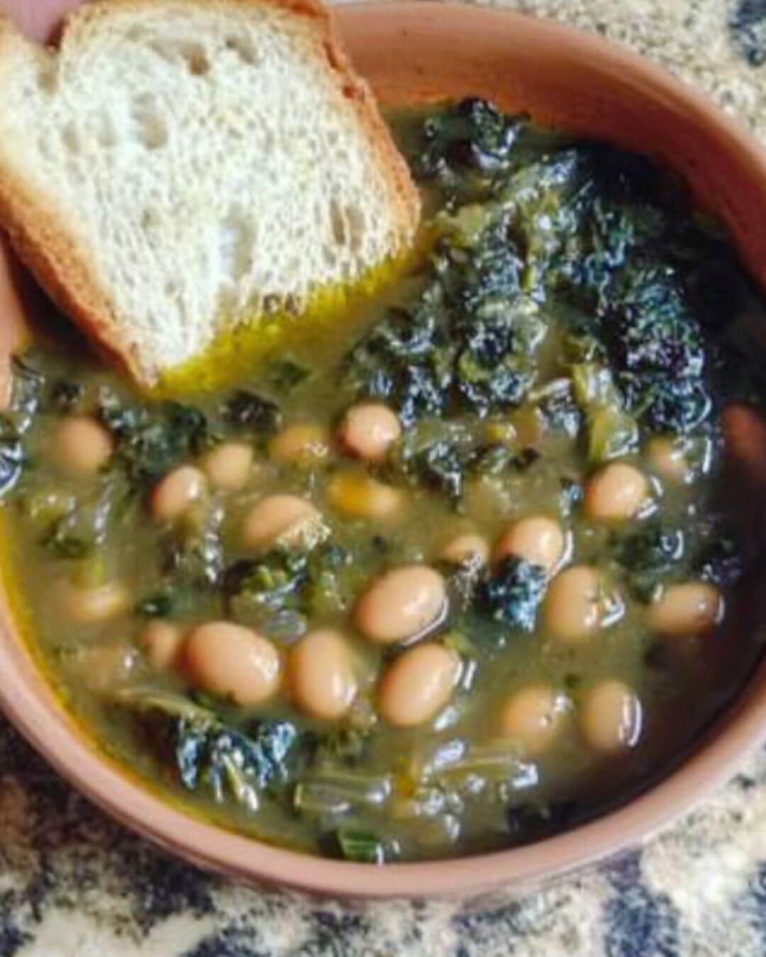 Tuscan Borlotti Bean and Cavolo Nero Soup