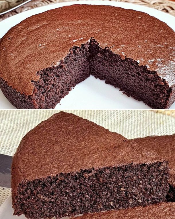 Chocolate Almond Protein Brownie Cake
