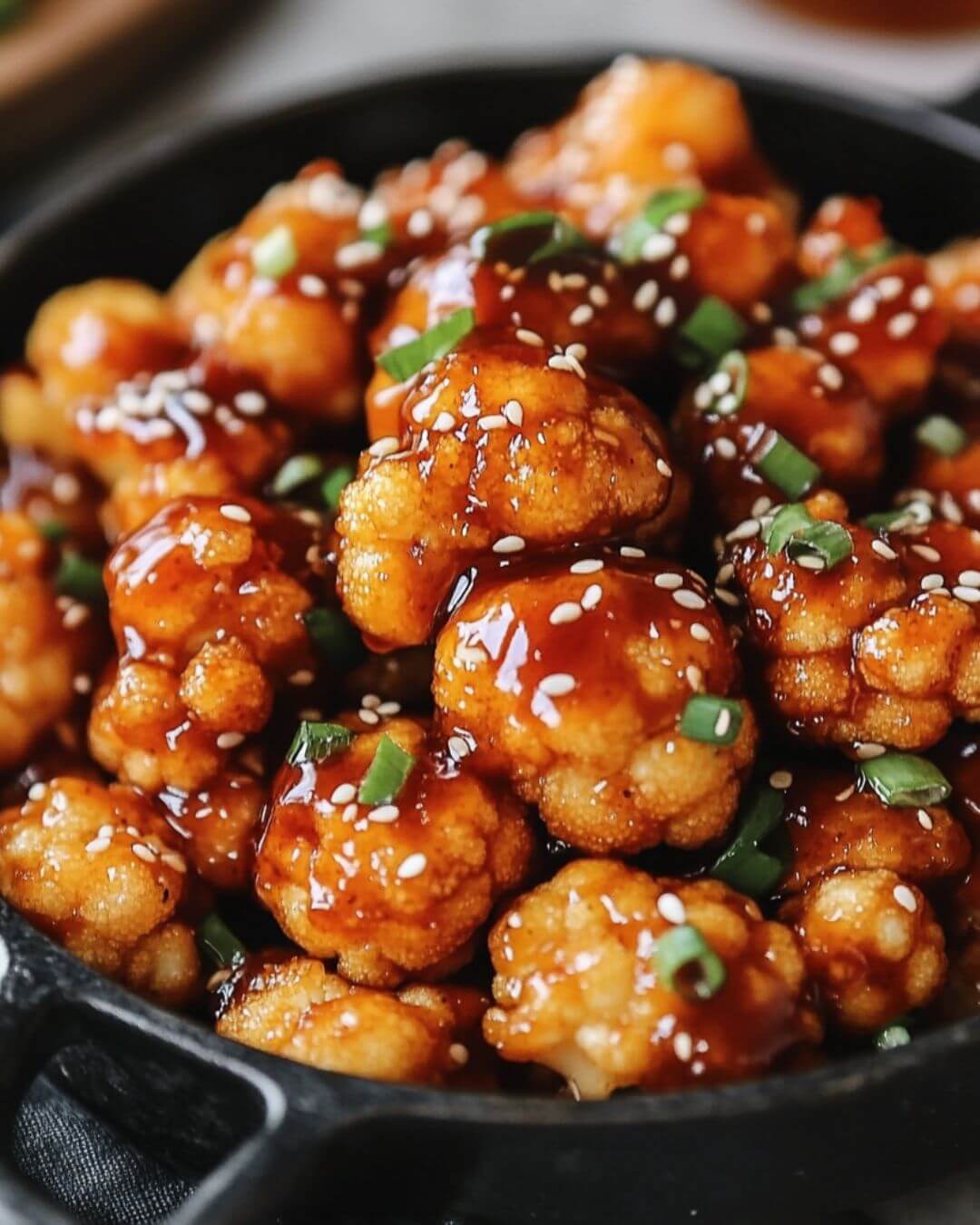Sweet and Spicy Honey Sriracha Cauliflower