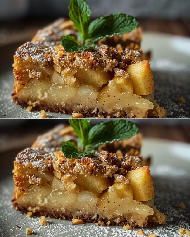 3-Ingredient Flourless Apple Pie Cake