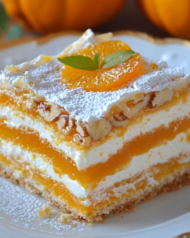 No-Bake Pumpkin Cream Layer Dessert