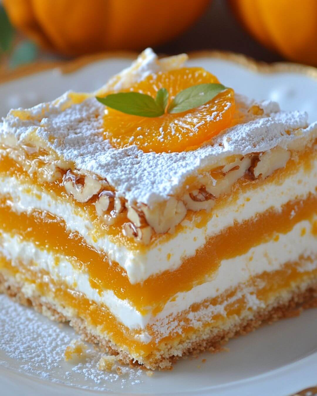 No-Bake Pumpkin Cream Layer Dessert