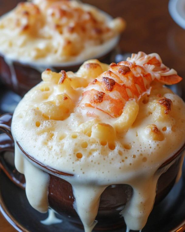 Lobster Mac and Cheese Foam