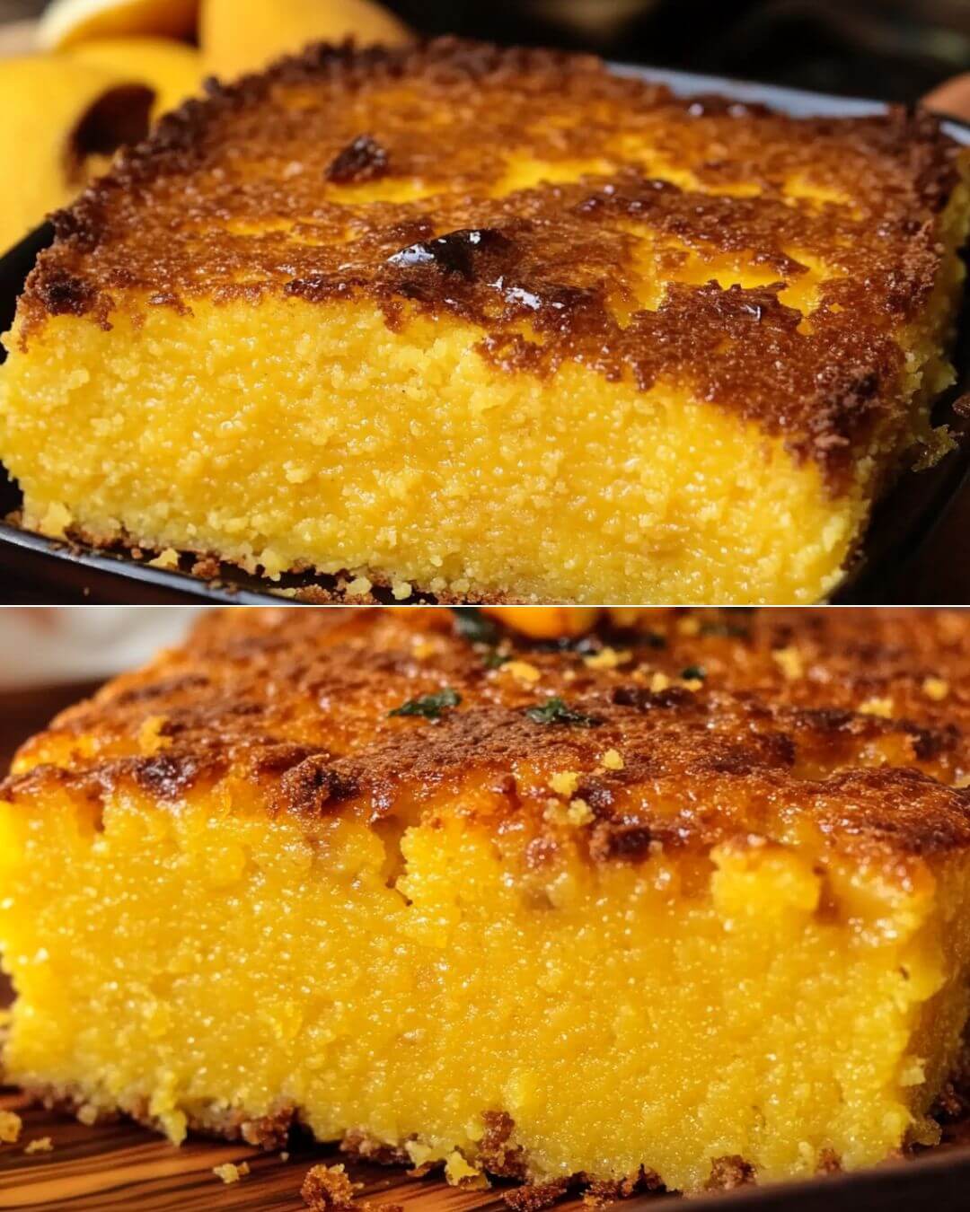 Citrus Orange Cornmeal Cake with Cinnamon Sugar Crust
