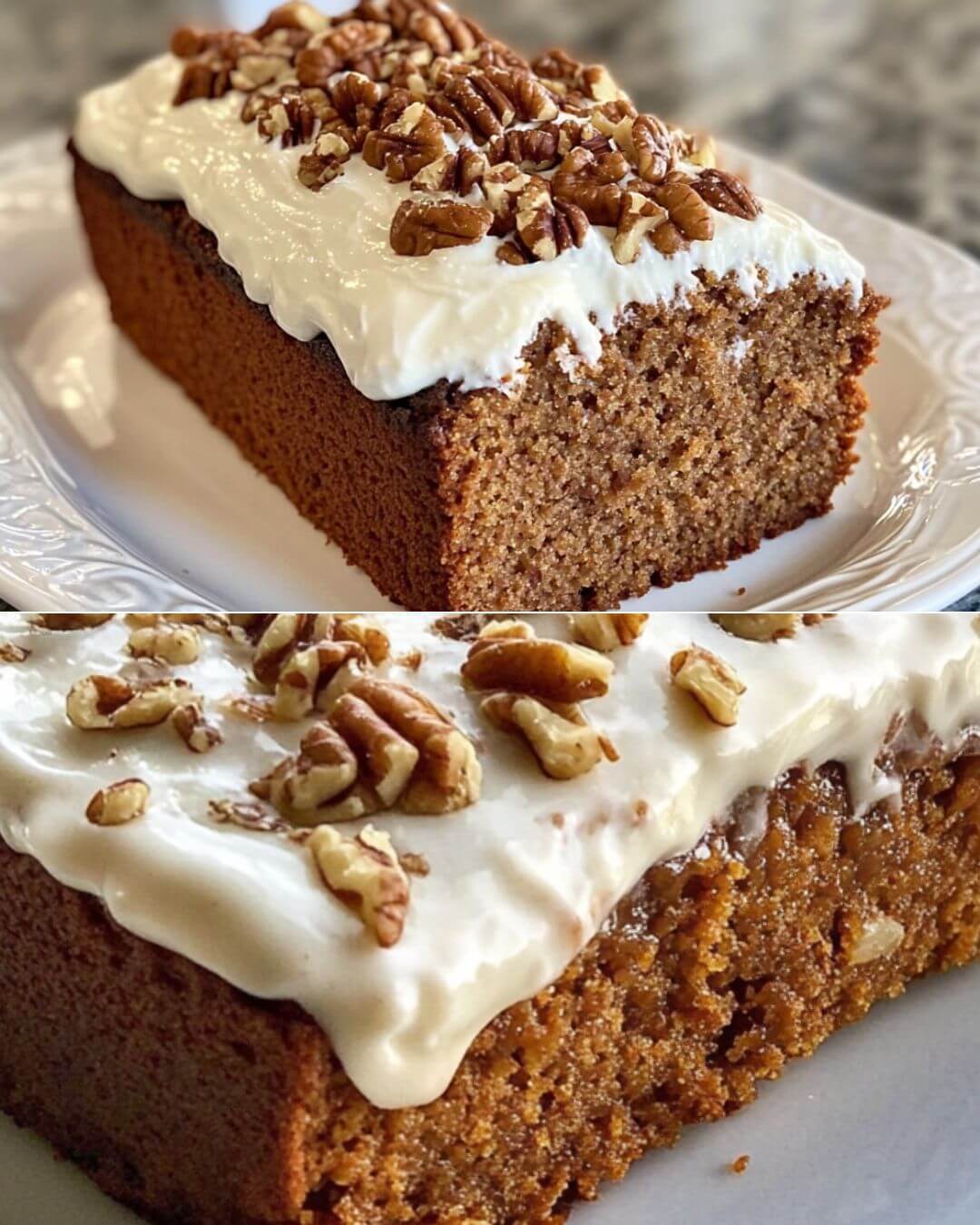 Protein-Rich Carrot Cake Loaf with Greek Yogurt Frosting