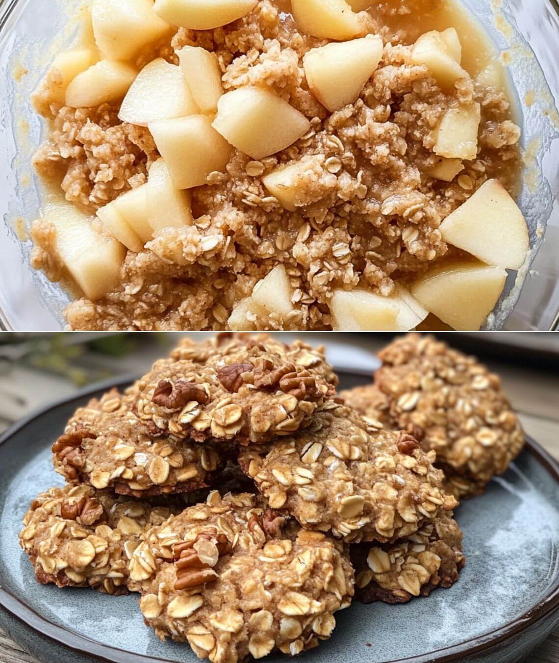 Diet Oatmeal Apple Cookies