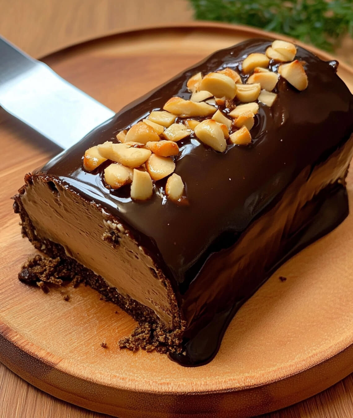 Chocolate Peanut Butter Roll Cake