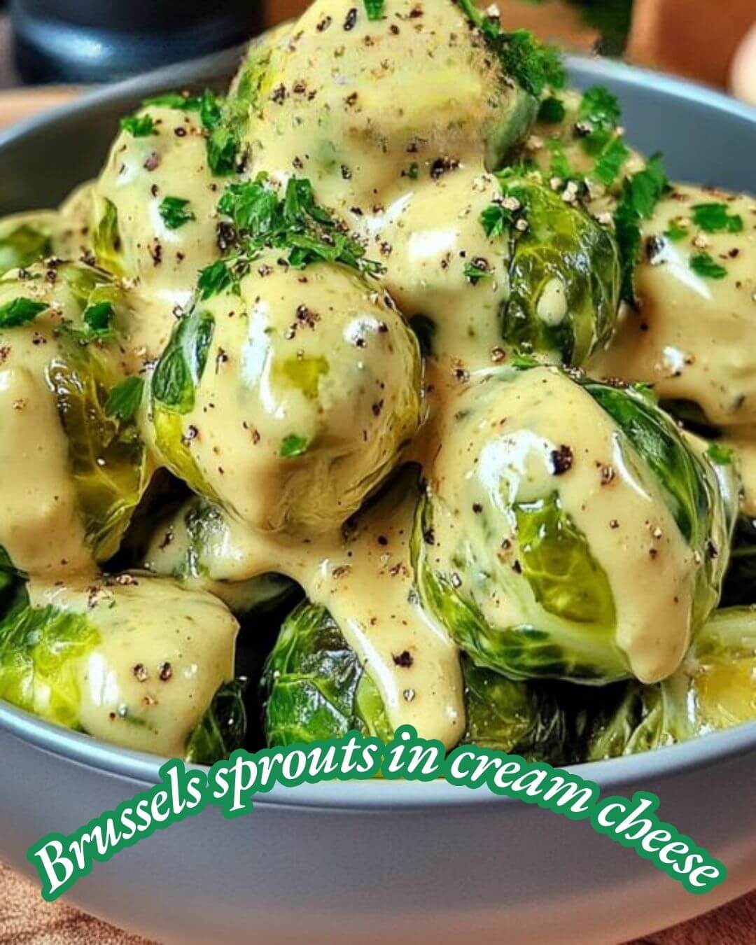 Creamy Brussels Sprouts in Mustard Sauce