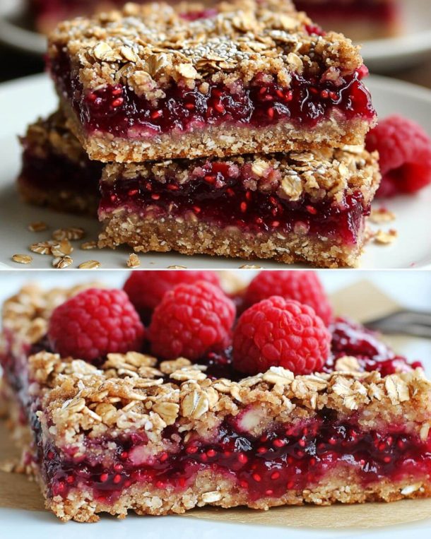 Chia Seed Raspberry Jam Bars Recipe