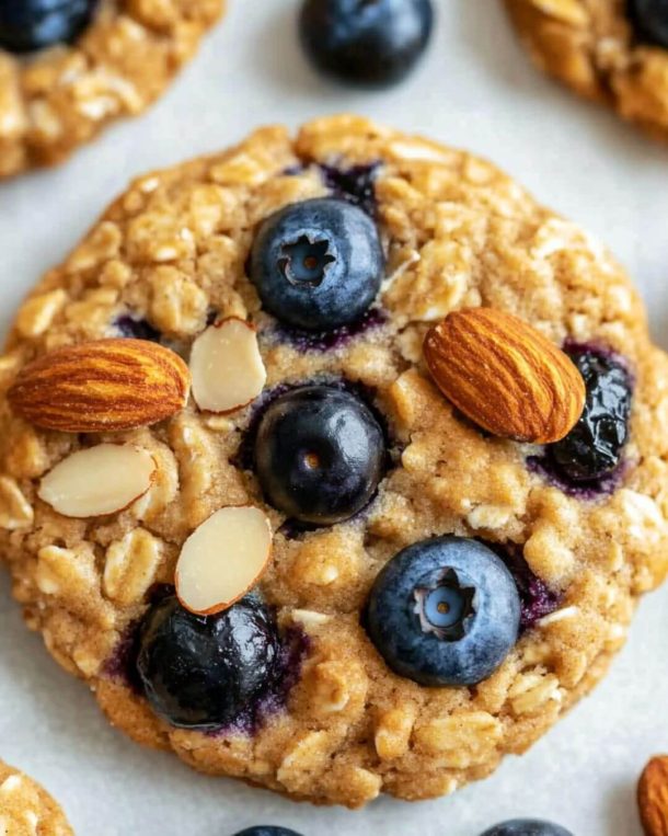 Blueberry Almond Breakfast Cookies