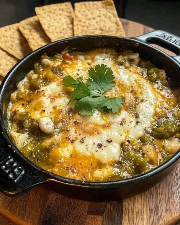 Authentic Queso Fundido with Hatch Chiles