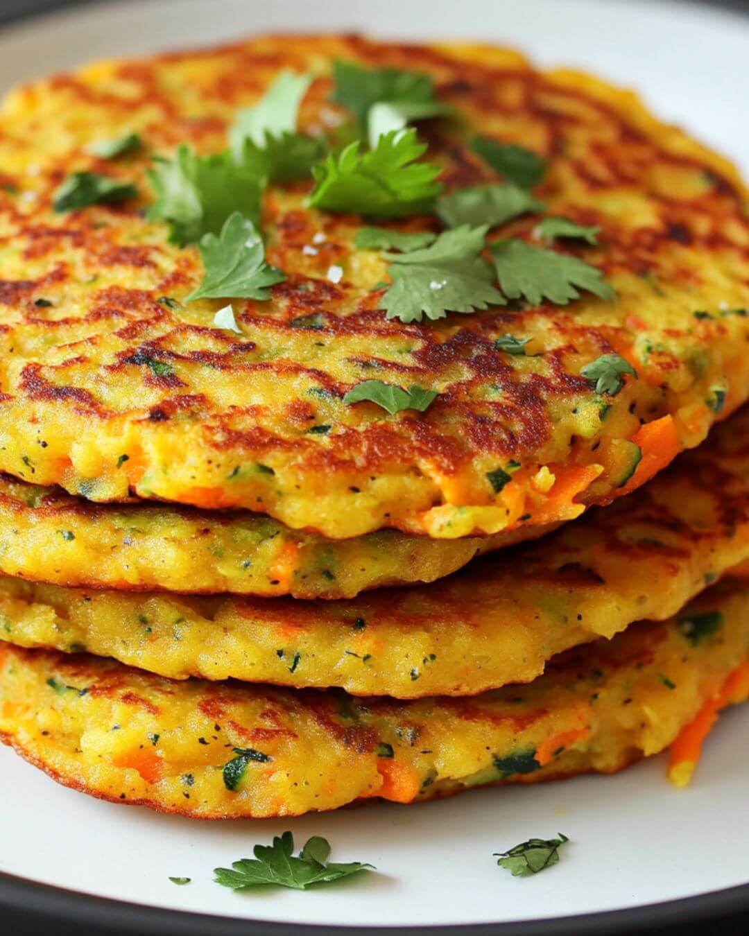 Chickpea Pancakes with Mediterranean Veggie
