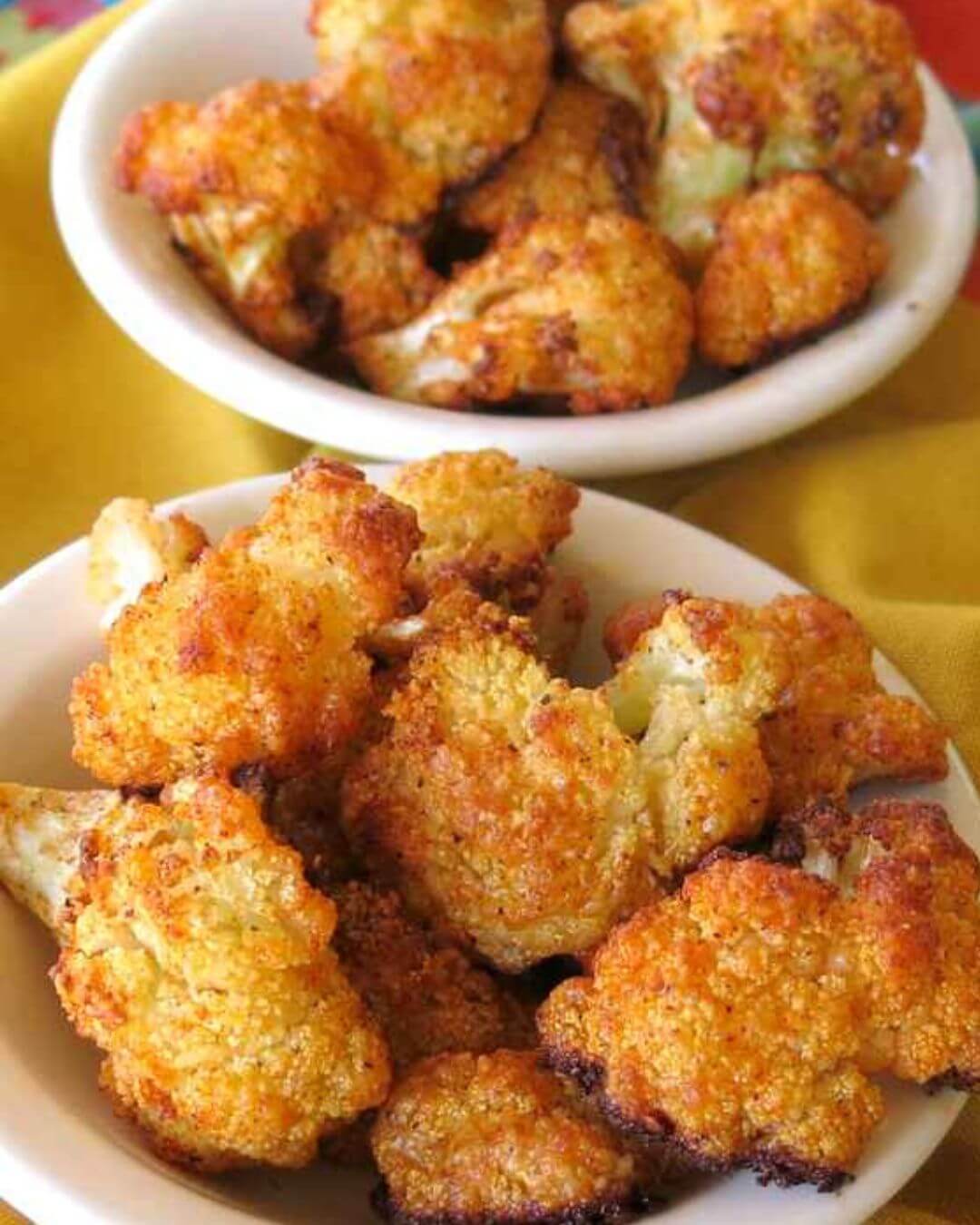 Crispy Parmesan Cauliflower Bites