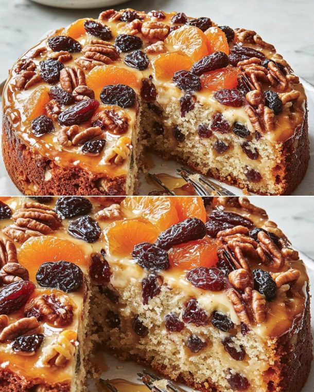Mediterranean Fruit and Nut Cake