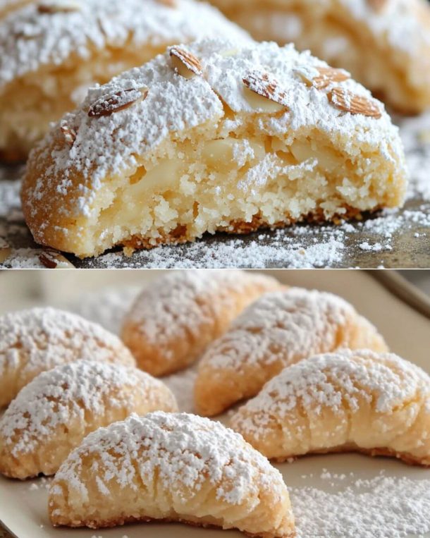 Almond Macaroon Crescents