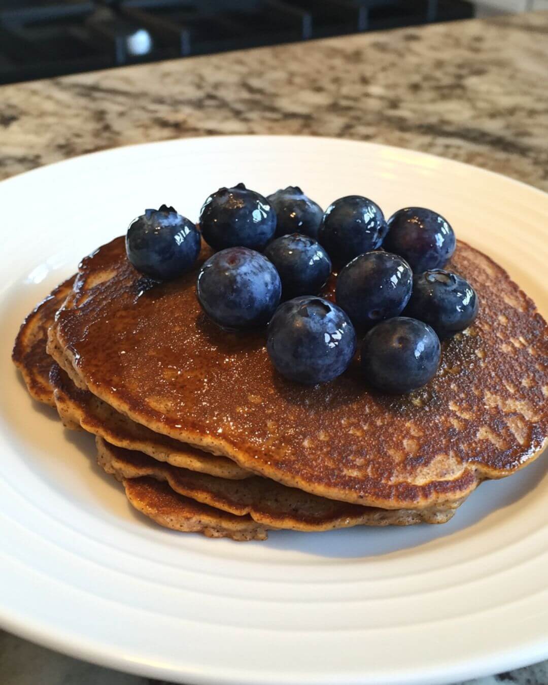 Perfect Whole-Grain Blueberry Pancakes