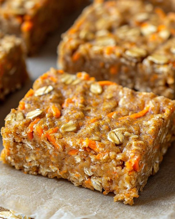 Carrot Oatmeal Breakfast Bars