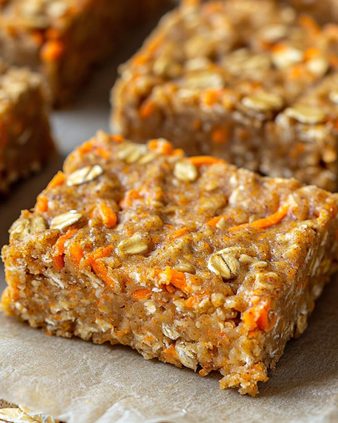Carrot Oatmeal Breakfast Bars